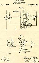 Armstrong's patent for the regenerative circuit