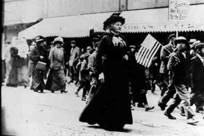 Mother Jones leading a protest march
