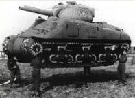 An inflatable tank that was used to deceive the Germans