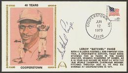 Satchel Paige cover on the 40th anniversary of the Hall of Fame